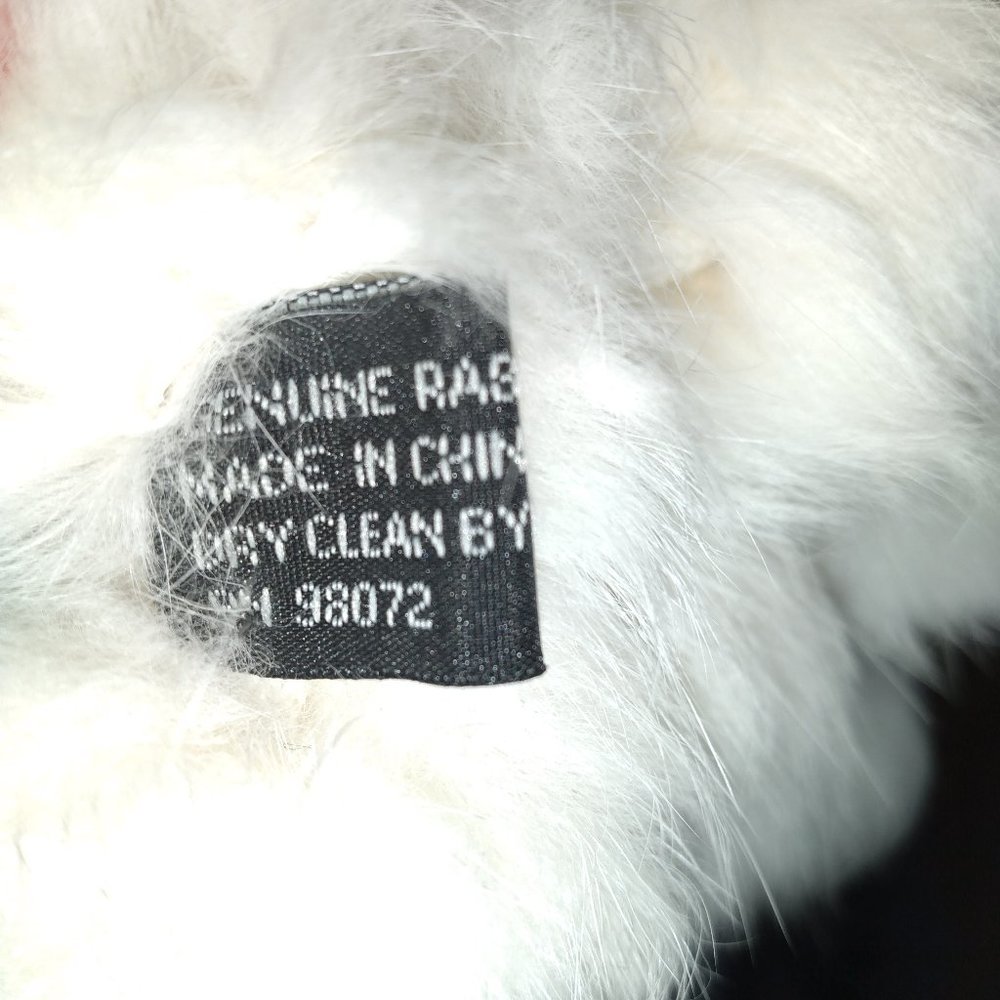 rabbit fur pom pom scarves - Picture 5 of 11